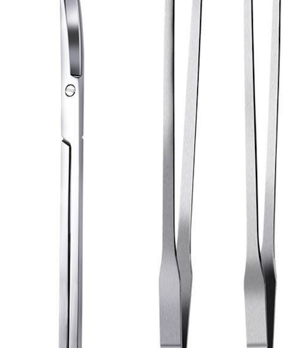 Long curved scissors