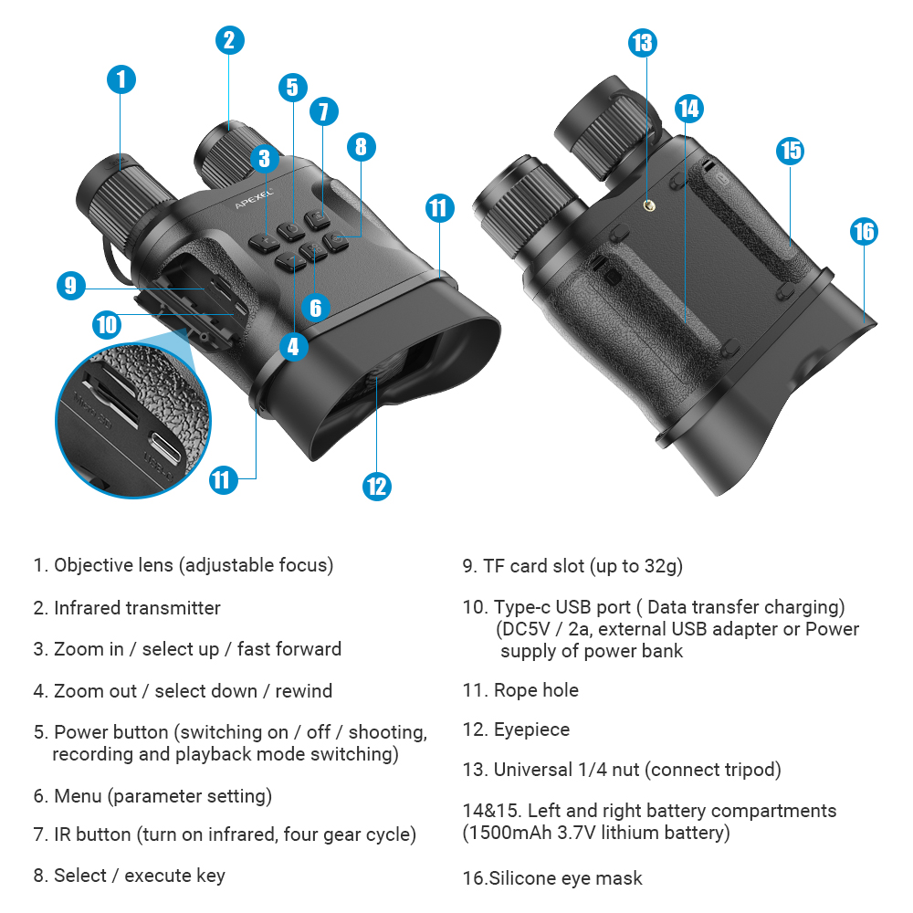 NV008 Night Vison Binoculars - Image 4