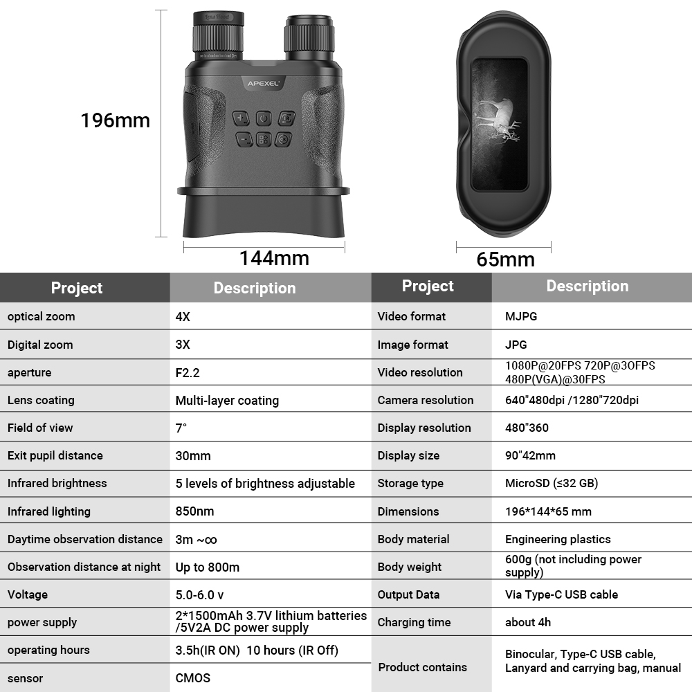 NV008 Night Vison Binoculars - Image 5
